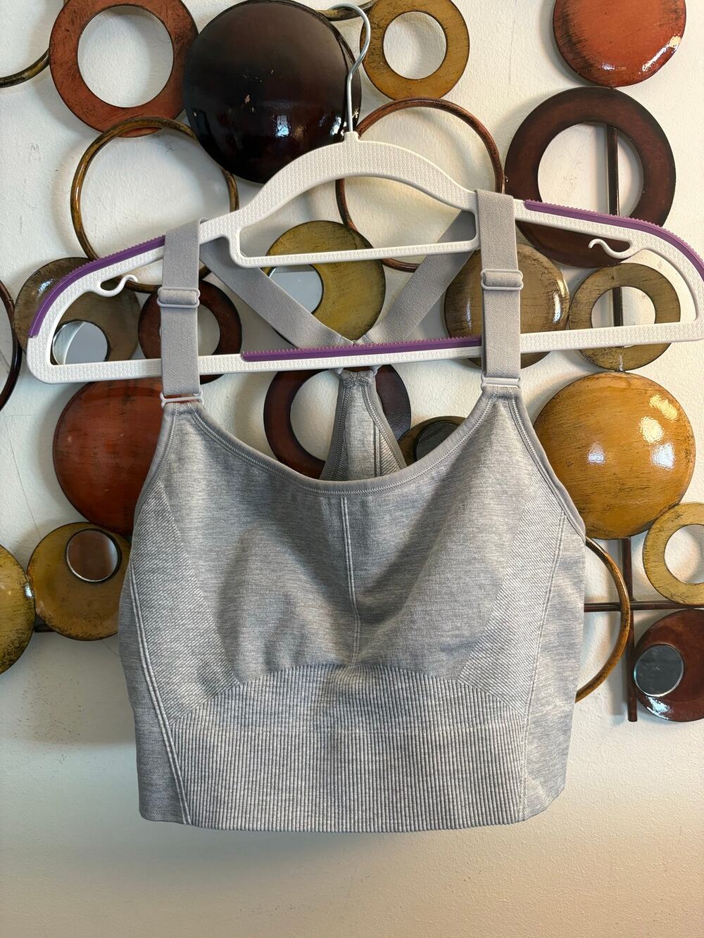 Bra 48 Women All in Motion 1x gray sports bra